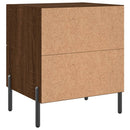 vidaXL 2 db barna tölgyszínű szerelt fa éjjeliszekrény 40x35x47,5 cm
