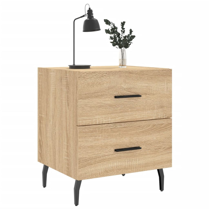 vidaXL sonoma tölgy színű szerelt fa éjjeliszekrény 40 x 35 x 47,5 cm