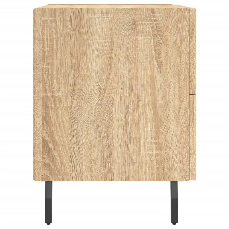 vidaXL 2 db sonoma tölgy színű szerelt fa éjjeliszekrény 40x35x47,5 cm
