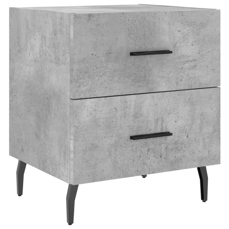 vidaXL betonszürke szerelt fa éjjeliszekrény 40 x 35 x 47,5 cm
