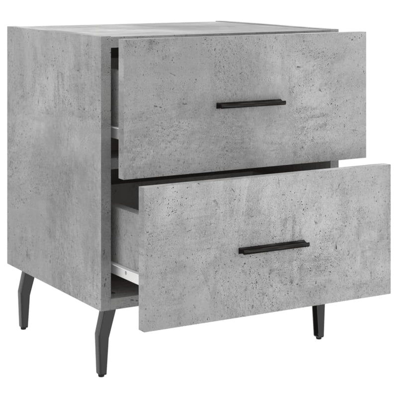 vidaXL betonszürke szerelt fa éjjeliszekrény 40 x 35 x 47,5 cm