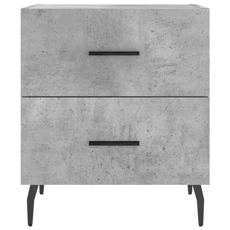 vidaXL betonszürke szerelt fa éjjeliszekrény 40 x 35 x 47,5 cm