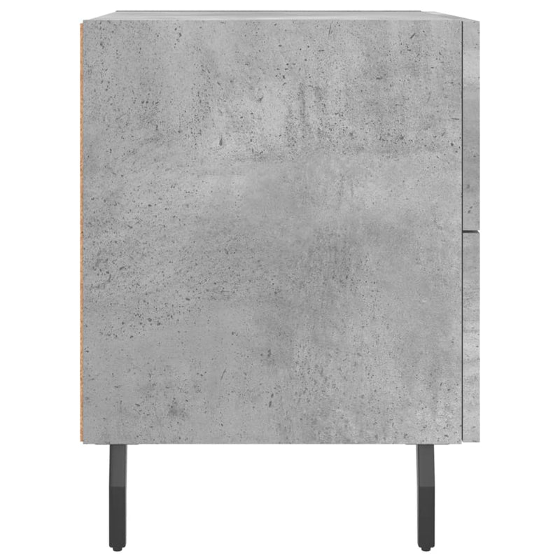 vidaXL betonszürke szerelt fa éjjeliszekrény 40 x 35 x 47,5 cm