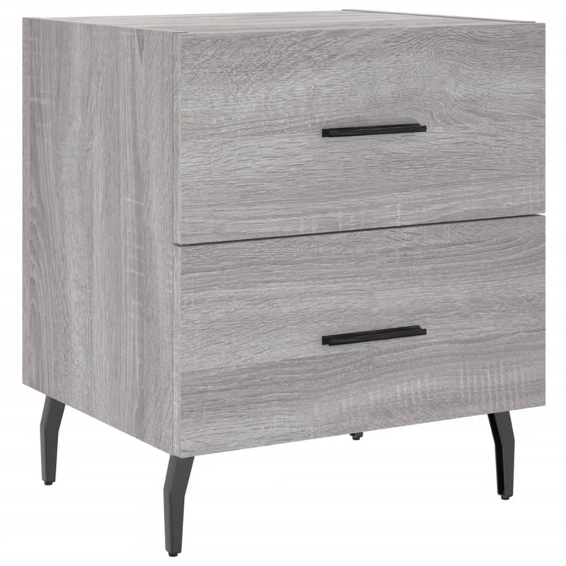 vidaXL szürke sonoma színű szerelt fa éjjeliszekrény 40 x 35 x 47,5 cm