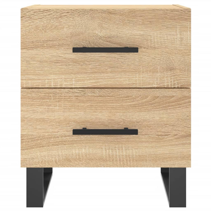 vidaXL 2 db sonoma tölgy színű szerelt fa éjjeliszekrény 40x35x47,5 cm