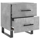 vidaXL betonszürke szerelt fa éjjeliszekrény 40 x 35 x 47,5 cm