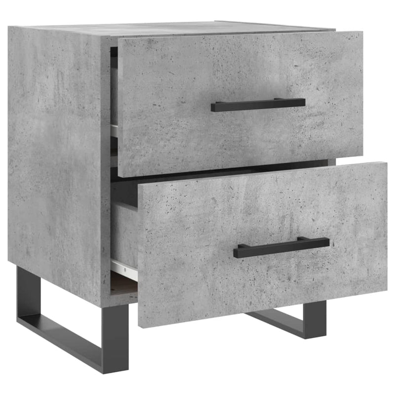 vidaXL betonszürke szerelt fa éjjeliszekrény 40 x 35 x 47,5 cm