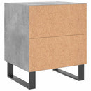 vidaXL betonszürke szerelt fa éjjeliszekrény 40 x 35 x 47,5 cm