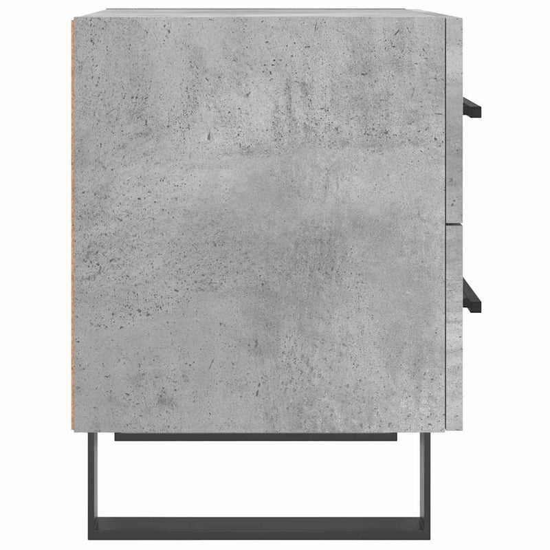 vidaXL 2 db betonszürke szerelt fa éjjeliszekrény 40 x 35 x 47,5 cm