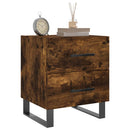 vidaXL 2 db füstös tölgy színű szerelt fa éjjeliszekrény 40x35x47,5 cm