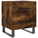 vidaXL 2 db füstös tölgy színű szerelt fa éjjeliszekrény 40x35x47,5 cm