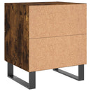 vidaXL 2 db füstös tölgy színű szerelt fa éjjeliszekrény 40x35x47,5 cm