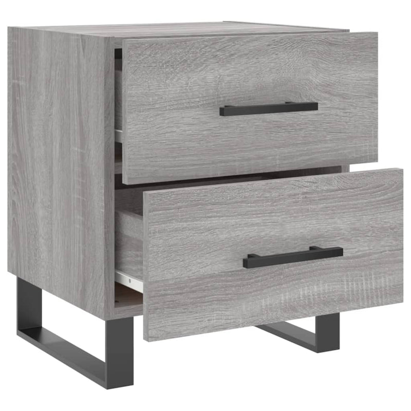 vidaXL szürke sonoma színű szerelt fa éjjeliszekrény 40 x 35 x 47,5 cm