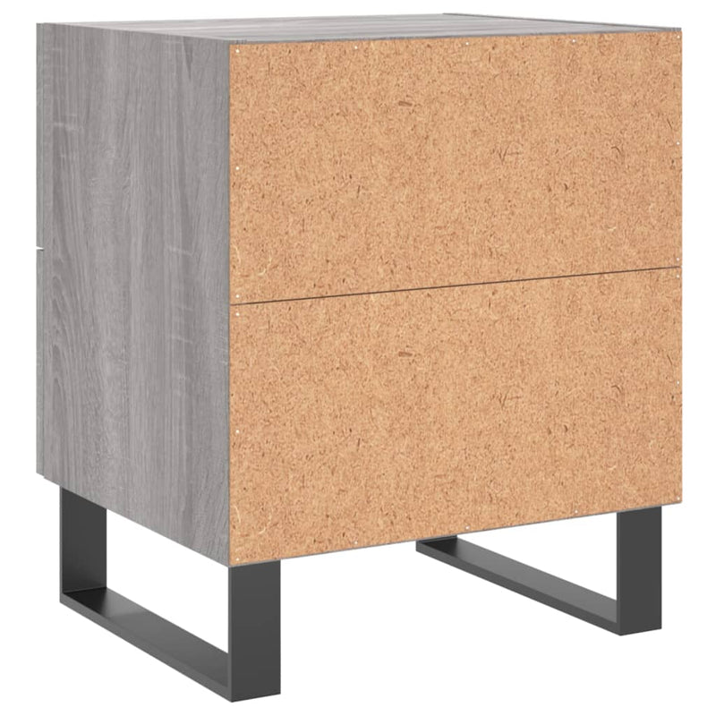vidaXL szürke sonoma színű szerelt fa éjjeliszekrény 40 x 35 x 47,5 cm