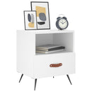 vidaXL 2 db fehér szerelt fa éjjeliszekrény 40 x 35 x 47,5 cm