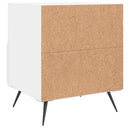 vidaXL 2 db fehér szerelt fa éjjeliszekrény 40 x 35 x 47,5 cm