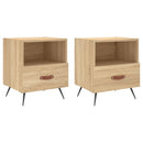 vidaXL 2 db sonoma tölgy színű szerelt fa éjjeliszekrény 40x35x47,5 cm