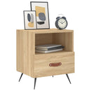 vidaXL 2 db sonoma tölgy színű szerelt fa éjjeliszekrény 40x35x47,5 cm