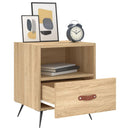 vidaXL 2 db sonoma tölgy színű szerelt fa éjjeliszekrény 40x35x47,5 cm
