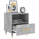vidaXL 2 db betonszürke szerelt fa éjjeliszekrény 40 x 35 x 47,5 cm