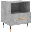 vidaXL 2 db betonszürke szerelt fa éjjeliszekrény 40 x 35 x 47,5 cm
