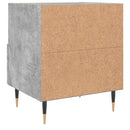 vidaXL 2 db betonszürke szerelt fa éjjeliszekrény 40 x 35 x 47,5 cm