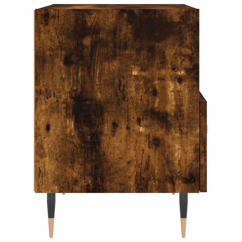 vidaXL 2 db füstös tölgy színű szerelt fa éjjeliszekrény 40x35x47,5 cm