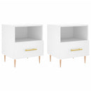 vidaXL 2 db fehér szerelt fa éjjeliszekrény 40 x 35 x 47,5 cm