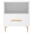 vidaXL 2 db fehér szerelt fa éjjeliszekrény 40 x 35 x 47,5 cm