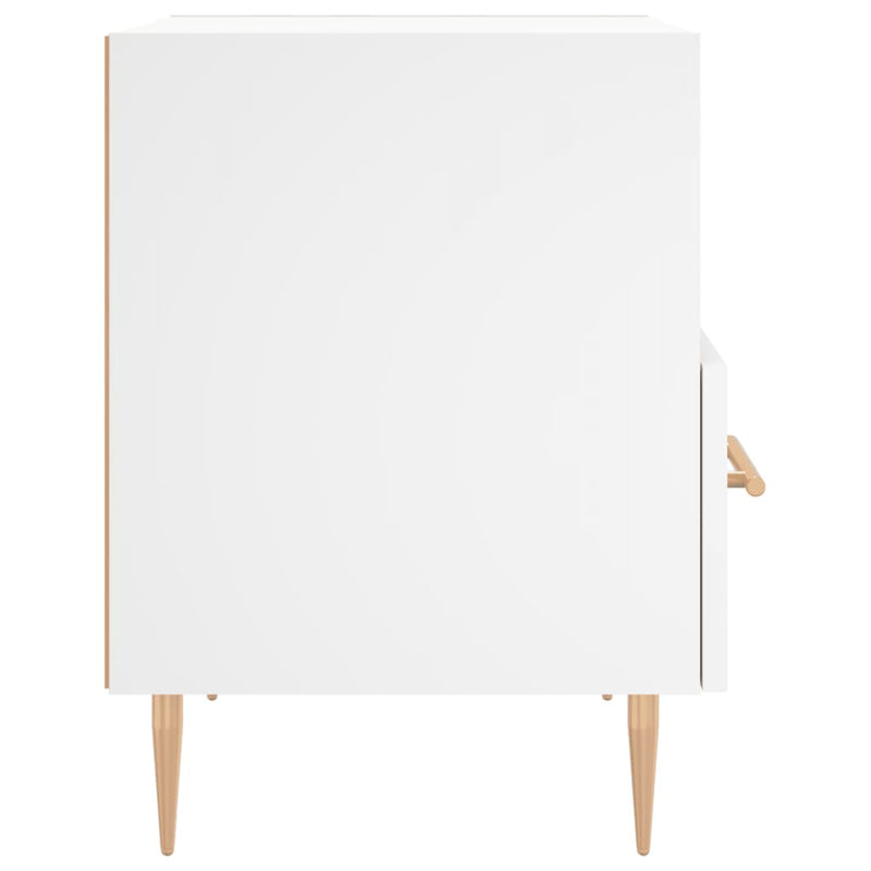 vidaXL 2 db fehér szerelt fa éjjeliszekrény 40 x 35 x 47,5 cm