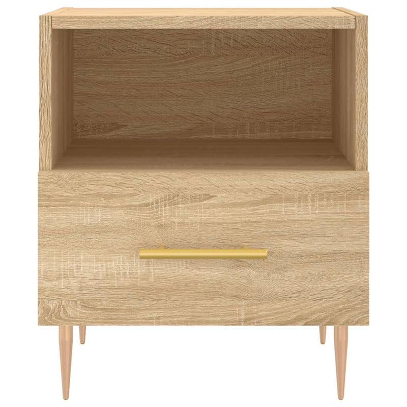 vidaXL sonoma tölgy színű szerelt fa éjjeliszekrény 40 x 35 x 47,5 cm