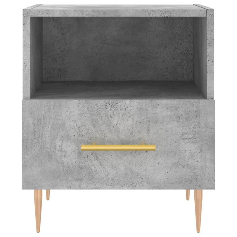 vidaXL betonszürke szerelt fa éjjeliszekrény 40 x 35 x 47,5 cm