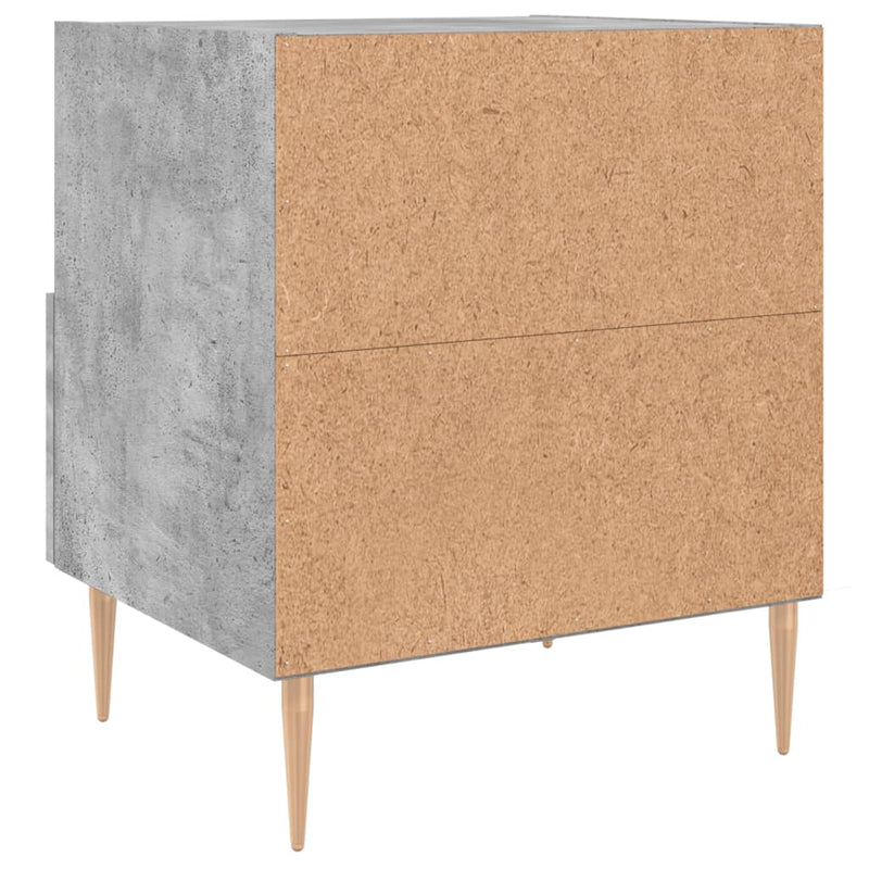 vidaXL betonszürke szerelt fa éjjeliszekrény 40 x 35 x 47,5 cm
