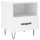 vidaXL 2 db fehér szerelt fa éjjeliszekrény 40 x 35 x 47,5 cm