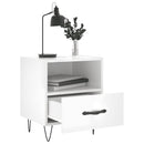 vidaXL 2 db magasfényű fehér szerelt fa éjjeliszekrény 40x35x47,5 cm