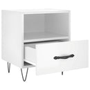 vidaXL 2 db magasfényű fehér szerelt fa éjjeliszekrény 40x35x47,5 cm