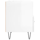 vidaXL 2 db magasfényű fehér szerelt fa éjjeliszekrény 40x35x47,5 cm