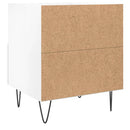 vidaXL 2 db magasfényű fehér szerelt fa éjjeliszekrény 40x35x47,5 cm