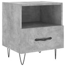 vidaXL 2 db betonszürke szerelt fa éjjeliszekrény 40 x 35 x 47,5 cm