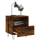 vidaXL 2 db füstös tölgy színű szerelt fa éjjeliszekrény 40x35x47,5 cm