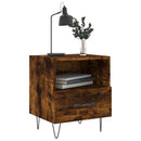 vidaXL 2 db füstös tölgy színű szerelt fa éjjeliszekrény 40x35x47,5 cm