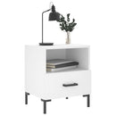 vidaXL 2 db fehér szerelt fa éjjeliszekrény 40 x 35 x 47,5 cm