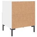 vidaXL 2 db fehér szerelt fa éjjeliszekrény 40 x 35 x 47,5 cm