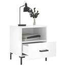 vidaXL 2 db magasfényű fehér szerelt fa éjjeliszekrény 40x35x47,5 cm