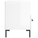 vidaXL 2 db magasfényű fehér szerelt fa éjjeliszekrény 40x35x47,5 cm