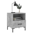 vidaXL 2 db betonszürke szerelt fa éjjeliszekrény 40 x 35 x 47,5 cm