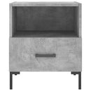 vidaXL 2 db betonszürke szerelt fa éjjeliszekrény 40 x 35 x 47,5 cm
