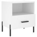 vidaXL 2 db fehér szerelt fa éjjeliszekrény 40 x 35 x 47,5 cm