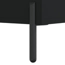 vidaXL 2 db fekete szerelt fa és vas éjjeliszekrény 40 x 35 x 47,5 cm