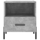 vidaXL 2 db betonszürke szerelt fa éjjeliszekrény 40 x 35 x 47,5 cm